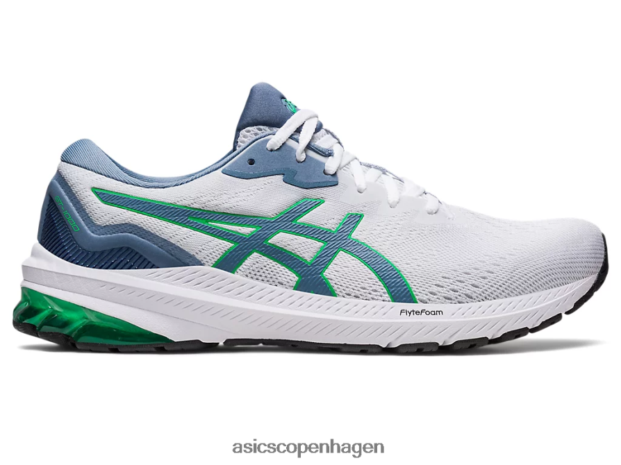 Asics gt-1000 11 hvid/stålblå Z206F6606
