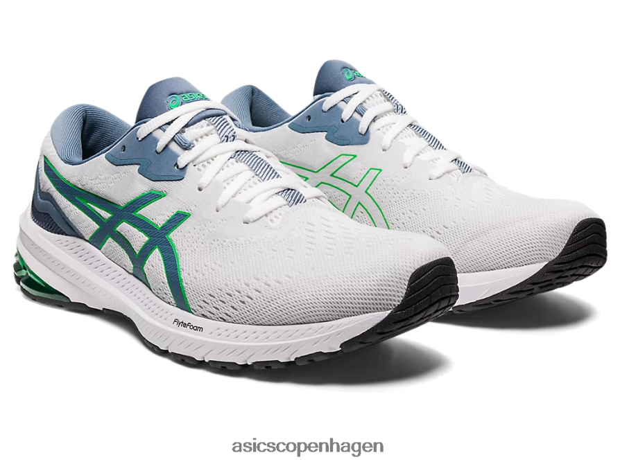 Asics gt-1000 11 hvid/stålblå Z206F6606