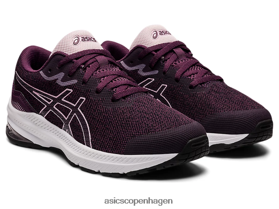 Asics gt-1000 11 klasse skole dyb blomme/knap rose Z206F64446