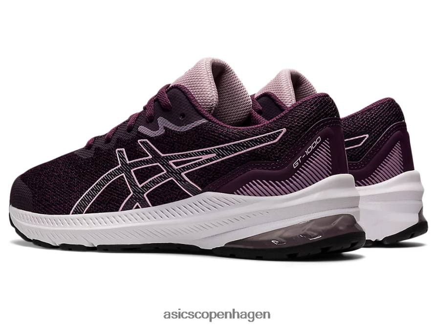 Asics gt-1000 11 klasse skole dyb blomme/knap rose Z206F64446