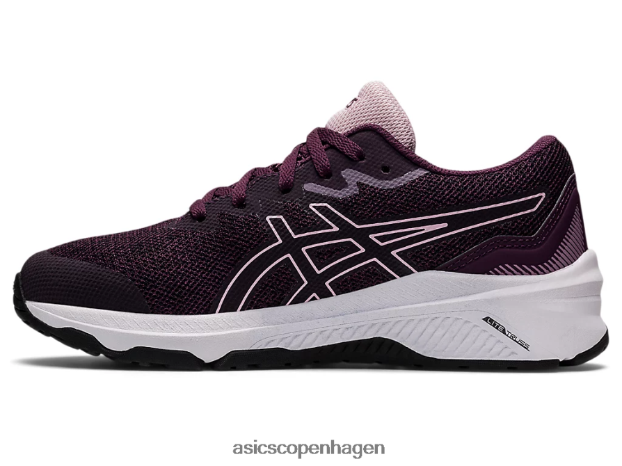 Asics gt-1000 11 klasse skole dyb blomme/knap rose Z206F64446
