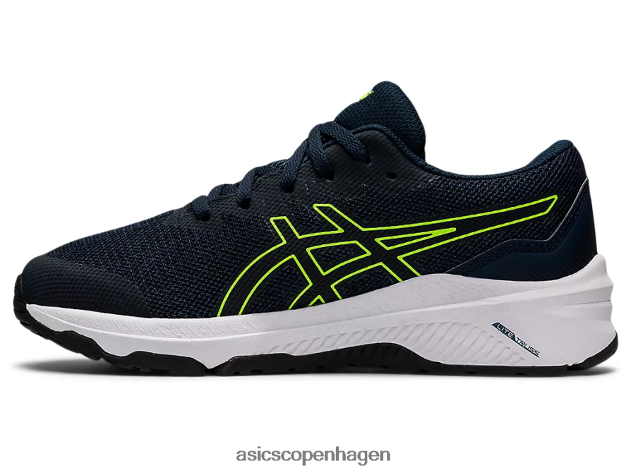 Asics gt-1000 11 klasse skole fransk blå/hazard grøn Z206F64405