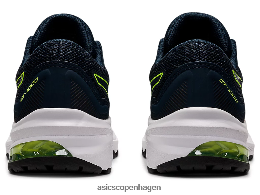Asics gt-1000 11 klasse skole fransk blå/hazard grøn Z206F64405