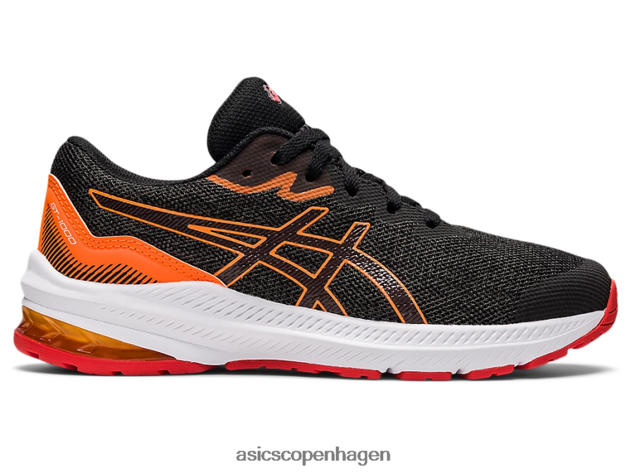 Asics gt-1000 11 klasse skole grafitgrå/ildrød Z206F64471