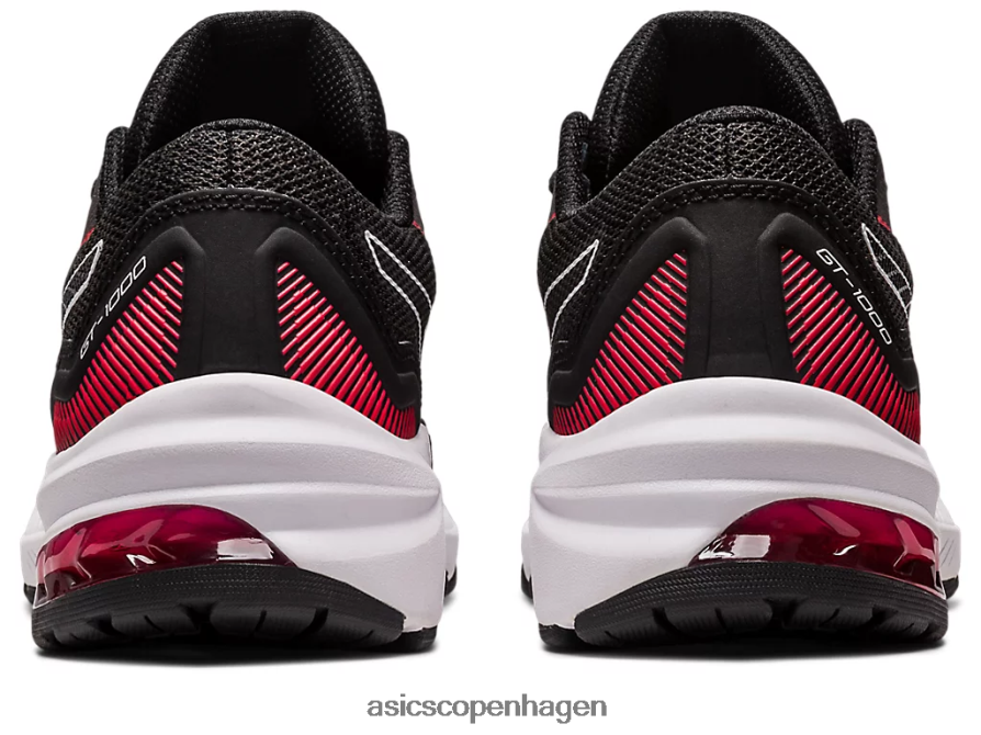 Asics gt-1000 11 klasse skole sort/elektrisk rød Z206F64255