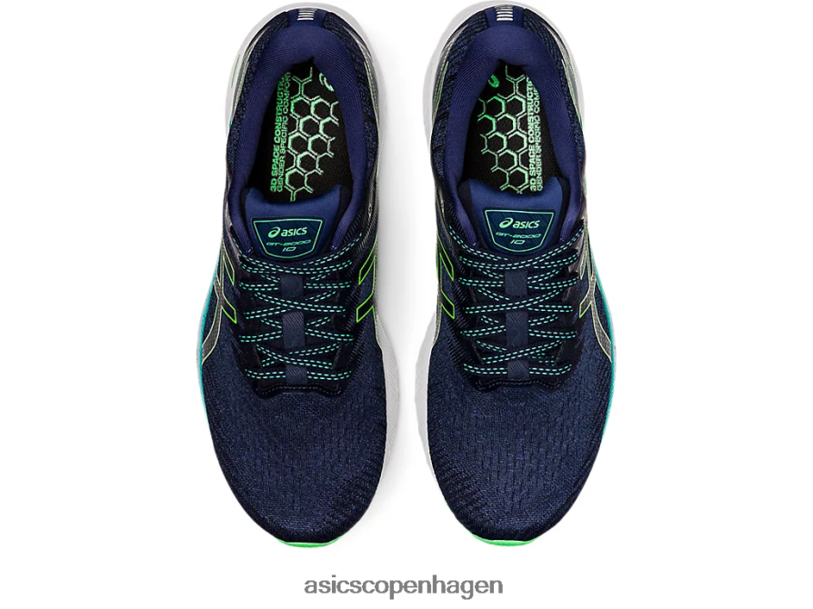 Asics gt-2000 10 bred dybt hav/nyt blad Z206F61244