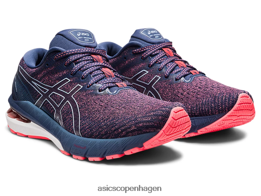Asics gt-2000 10 flammende koral/tordenblå Z206F63691