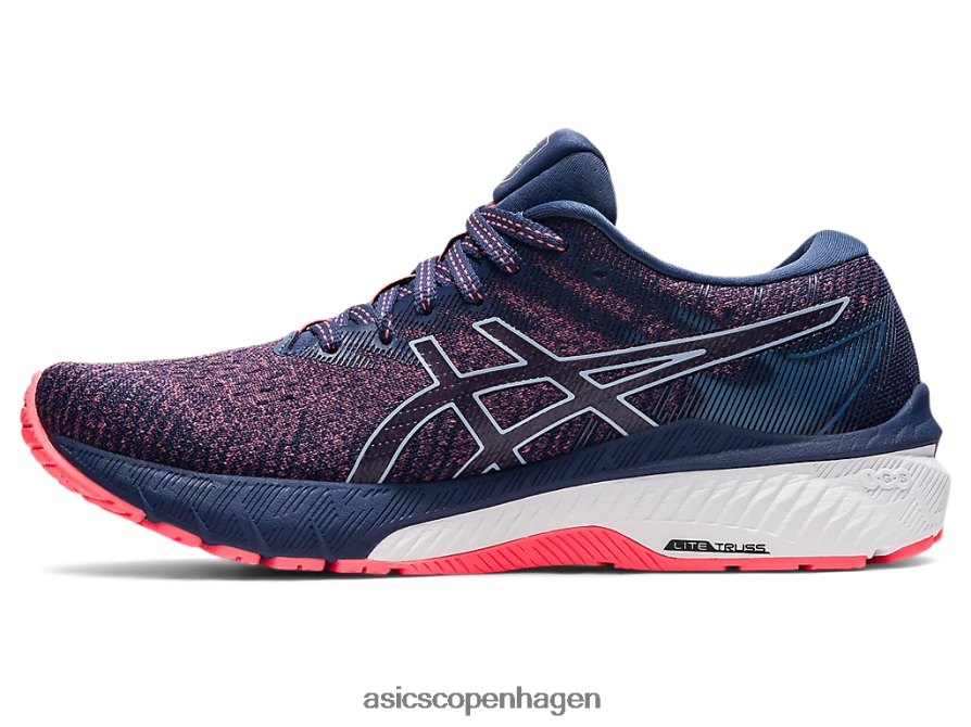 Asics gt-2000 10 flammende koral/tordenblå Z206F63691