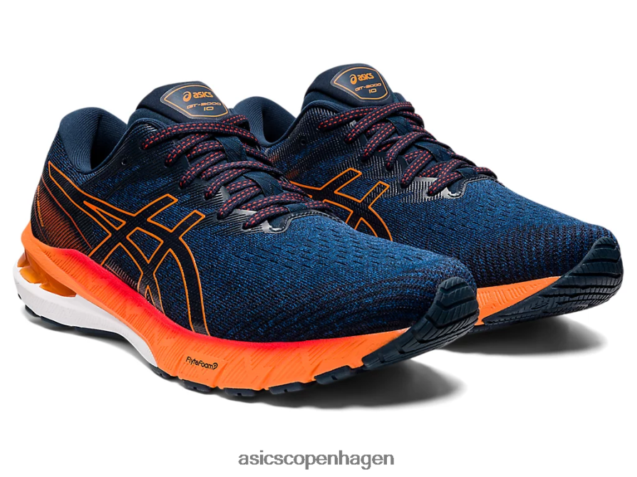 Asics gt-2000 10 mako blå/chokerende orange Z206F61474