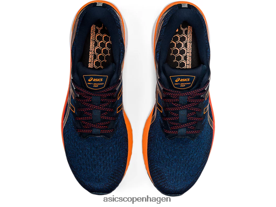 Asics gt-2000 10 mako blå/chokerende orange Z206F61474