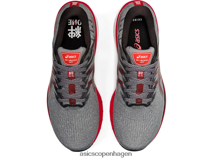 Asics gt-2000 10 mellemgrå/elektrisk rød Z206F61646