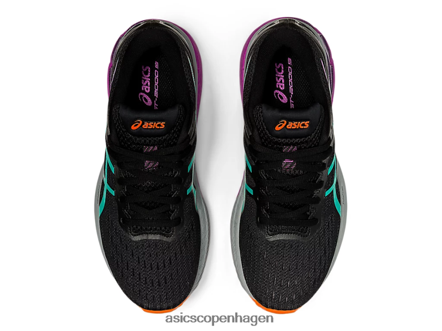 Asics gt-2000 9 spor sort/baltisk juvel Z206F64019