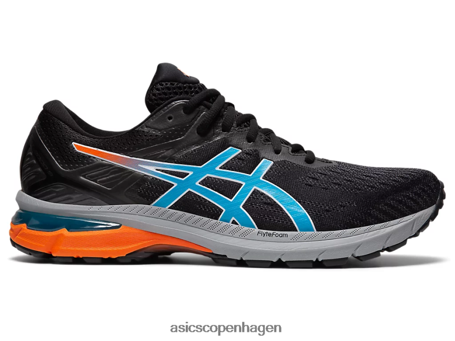 Asics gt-2000 9 spor sort/digital aqua Z206F61958