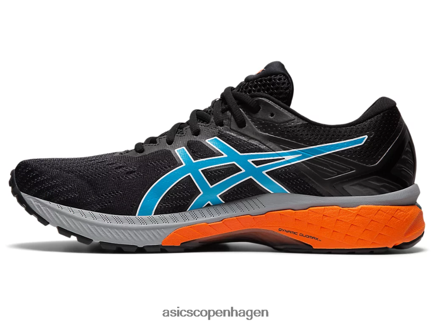 Asics gt-2000 9 spor sort/digital aqua Z206F61958
