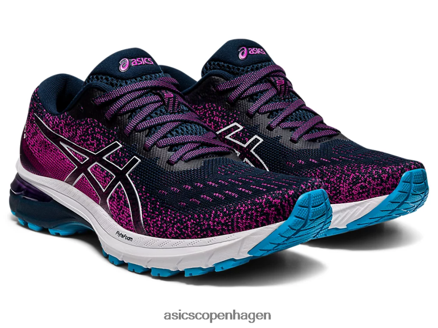 Asics gt-2000 9 strik fransk blå/hvid Z206F63737
