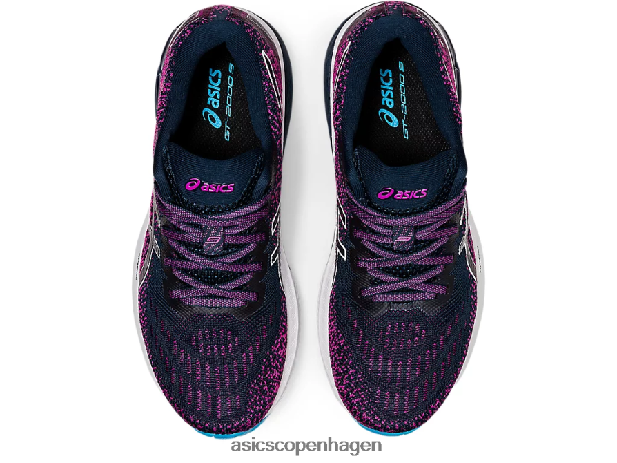 Asics gt-2000 9 strik fransk blå/hvid Z206F63737