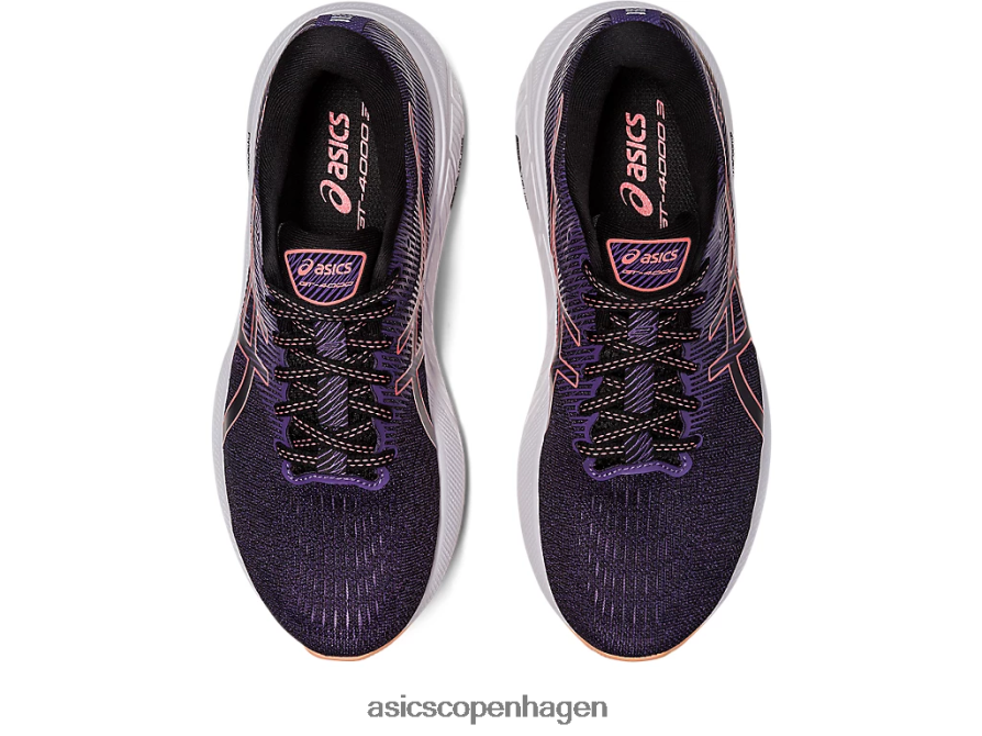 Asics gt-4000 3 sort/papaya Z206F62613