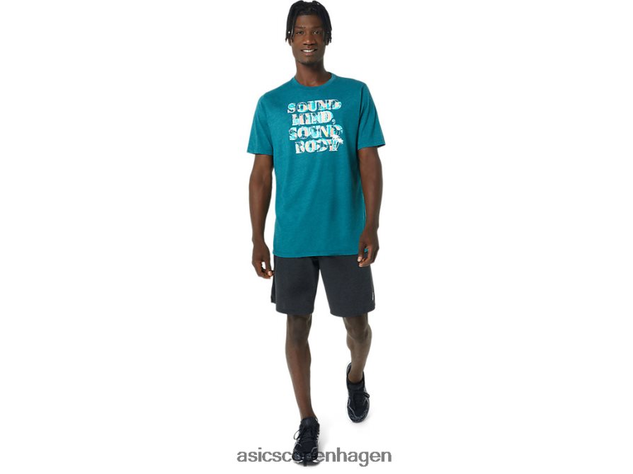 Asics hibiscus slogan t-shirt fløjlsfyrlyng Z206F6798