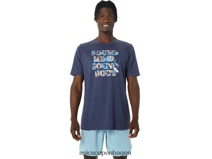 Asics hibiscus slogan t-shirt ærtelyng Z206F61045