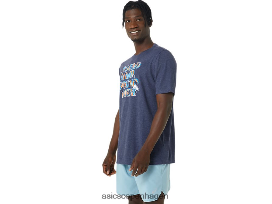 Asics hibiscus slogan t-shirt ærtelyng Z206F61045