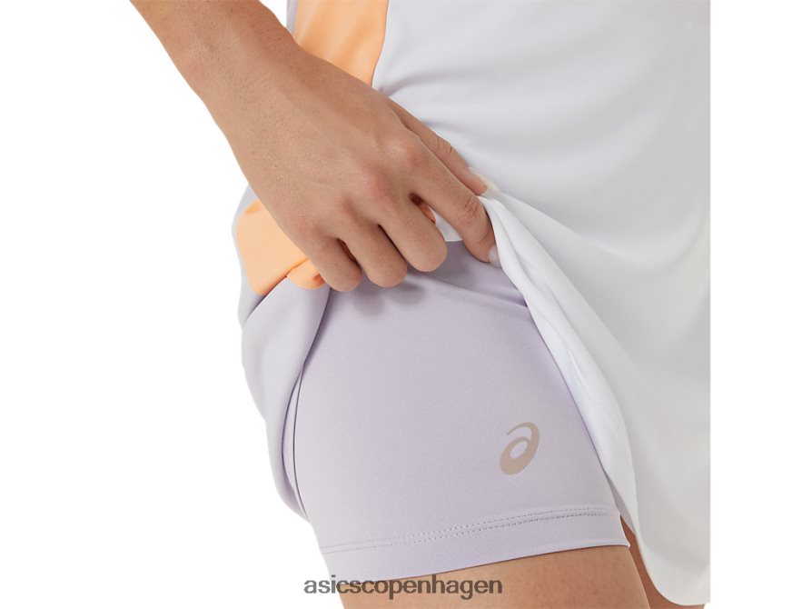 Asics hof grafisk kjole strålende hvid/skumringsviolet Z206F62451