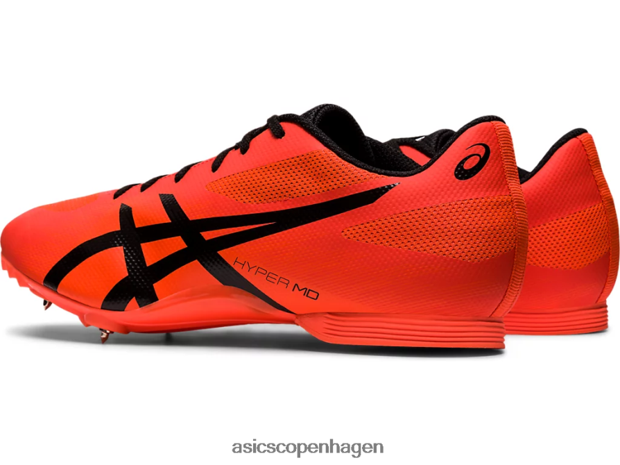 Asics hyper md 7 solopgang rød/sort Z206F62095