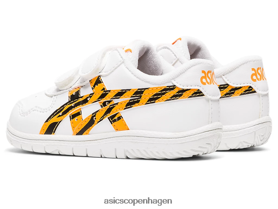 Asics japans småbørnsstørrelse hvid/fællegul Z206F64443