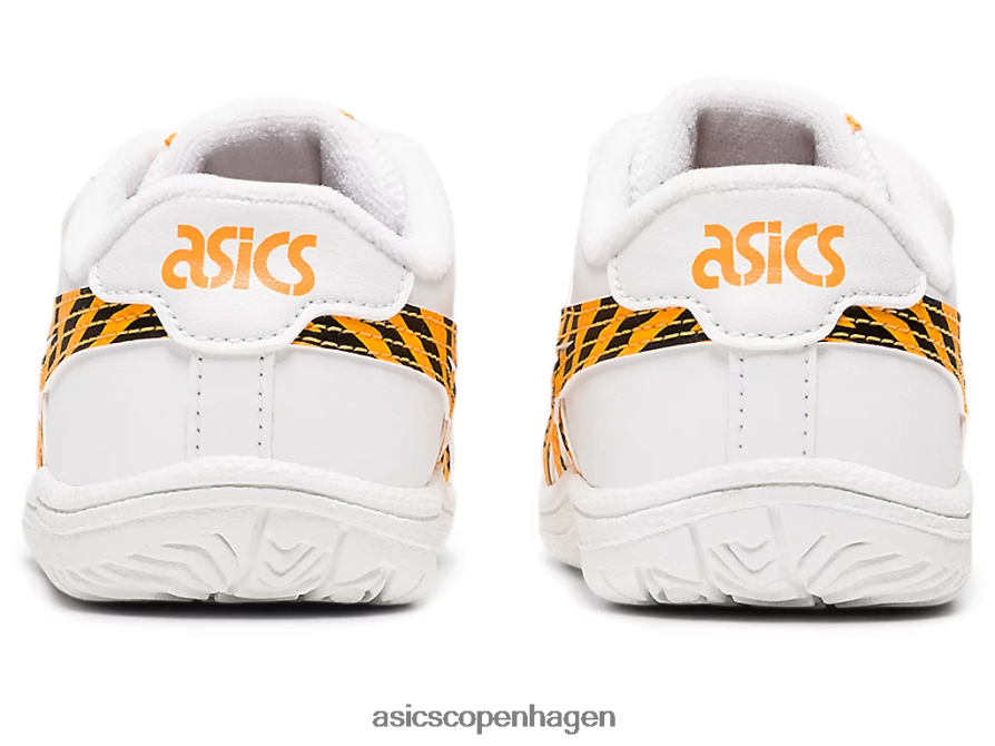 Asics japans småbørnsstørrelse hvid/fællegul Z206F64443