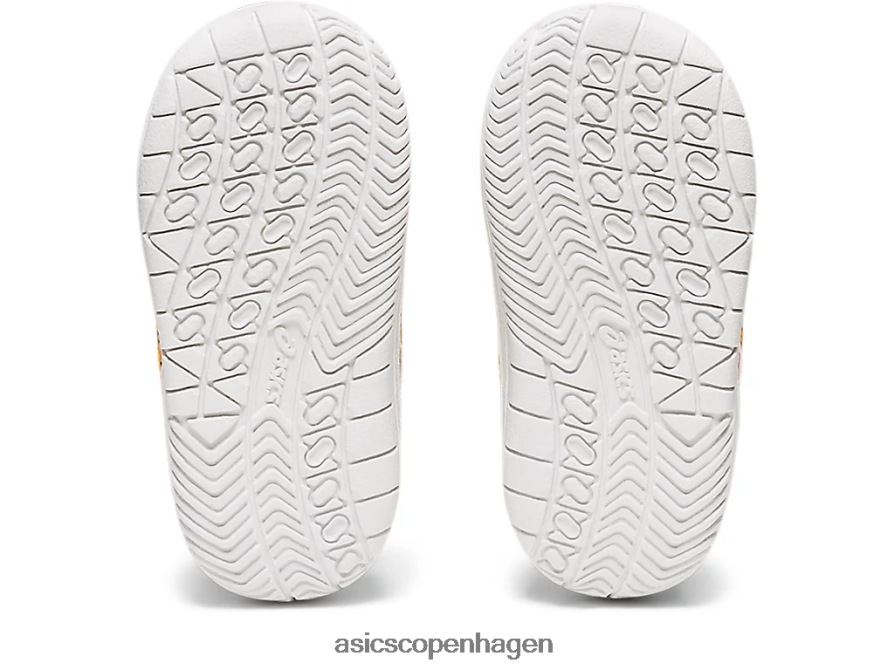 Asics japans småbørnsstørrelse hvid/fællegul Z206F64443