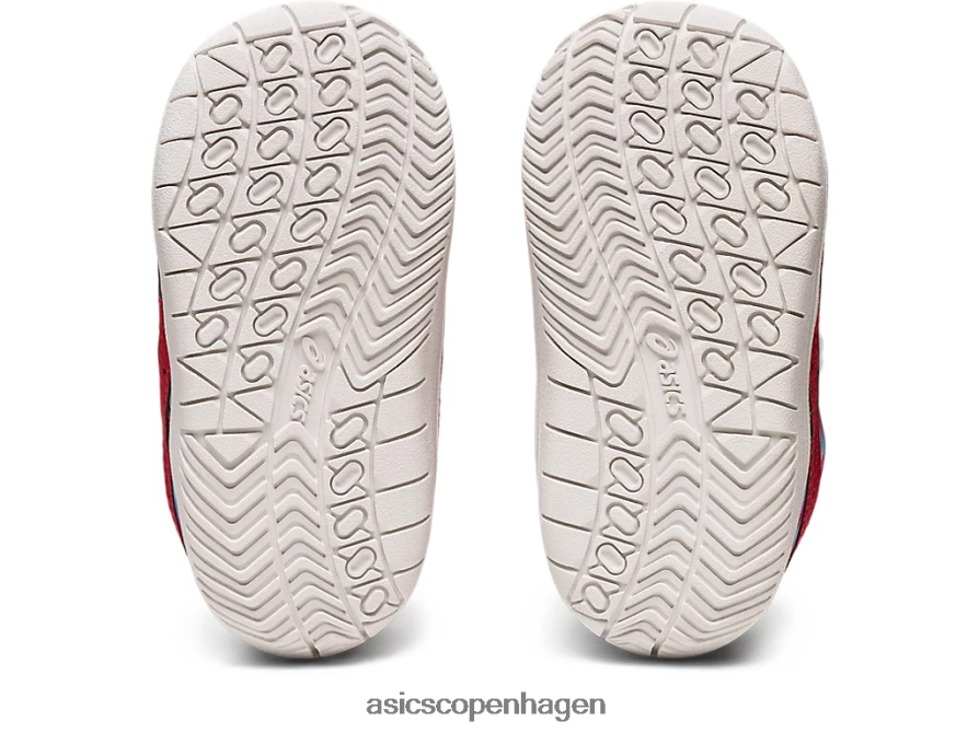 Asics japans småbørnsstørrelse hvid/klassisk rød Z206F64329