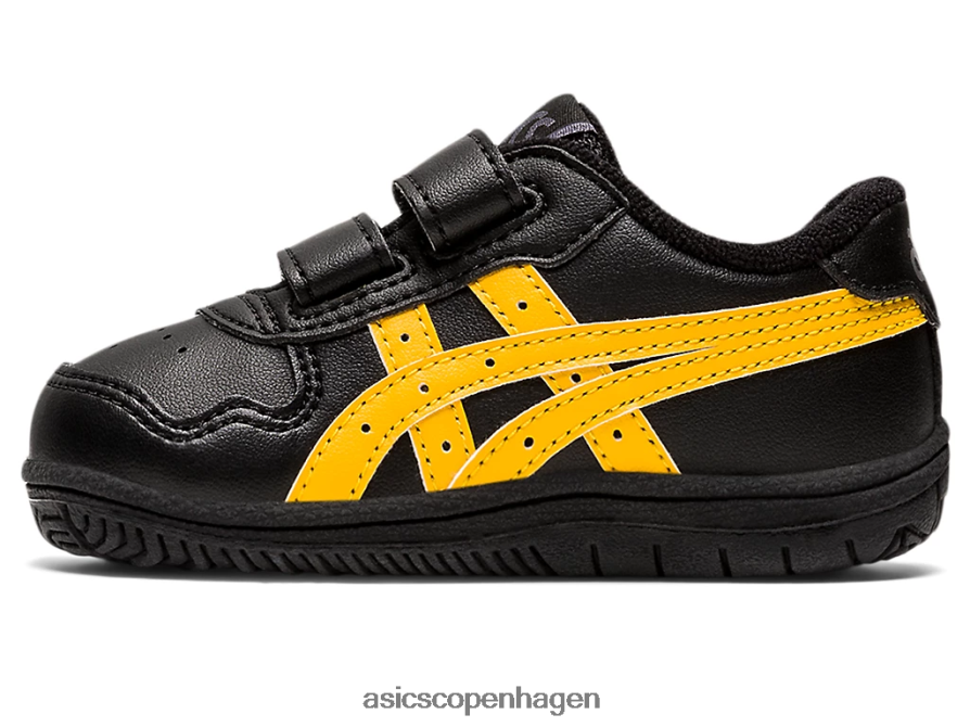 Asics japans småbørnsstørrelse sort/tigergul Z206F64449