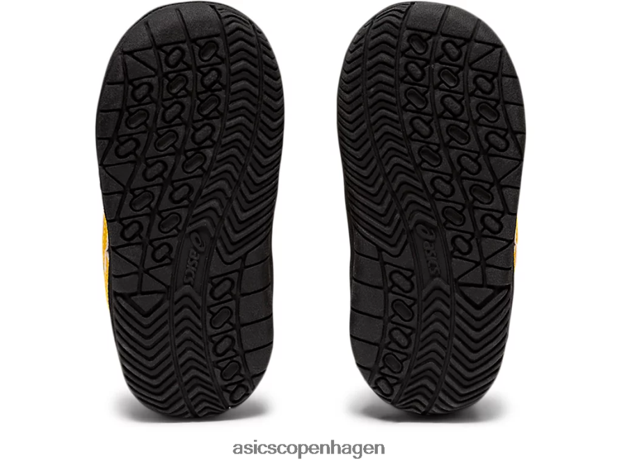 Asics japans småbørnsstørrelse sort/tigergul Z206F64449