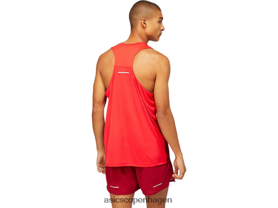 Asics kasane singlet elektrisk rød/burgunder Z206F61798