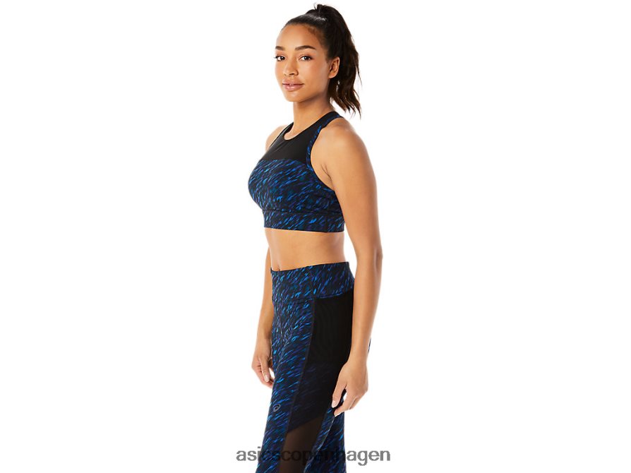 Asics kate strappy bh natskygge/lake drive print Z206F63513