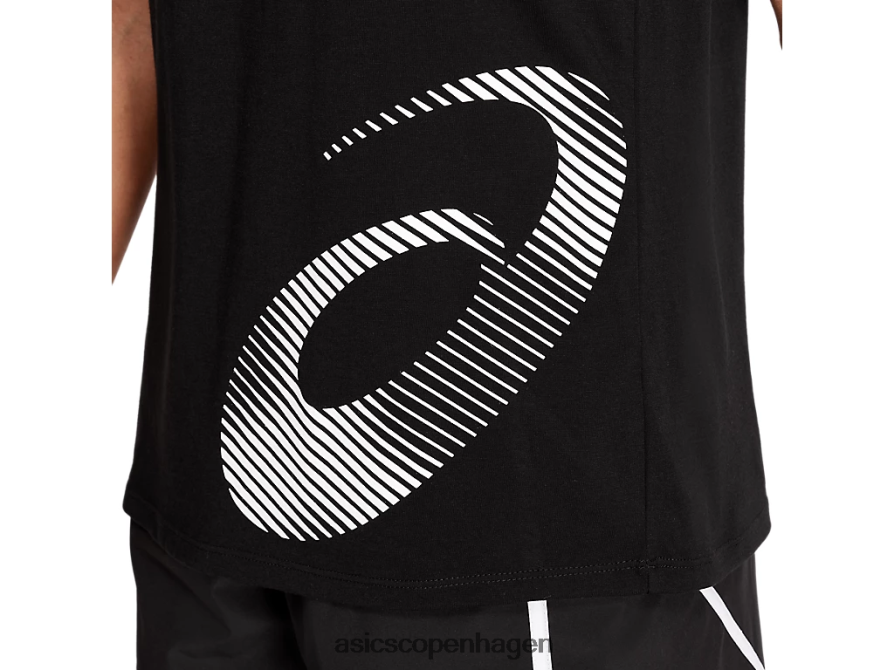 Asics kerne grafisk tank ydeevne sort Z206F64074
