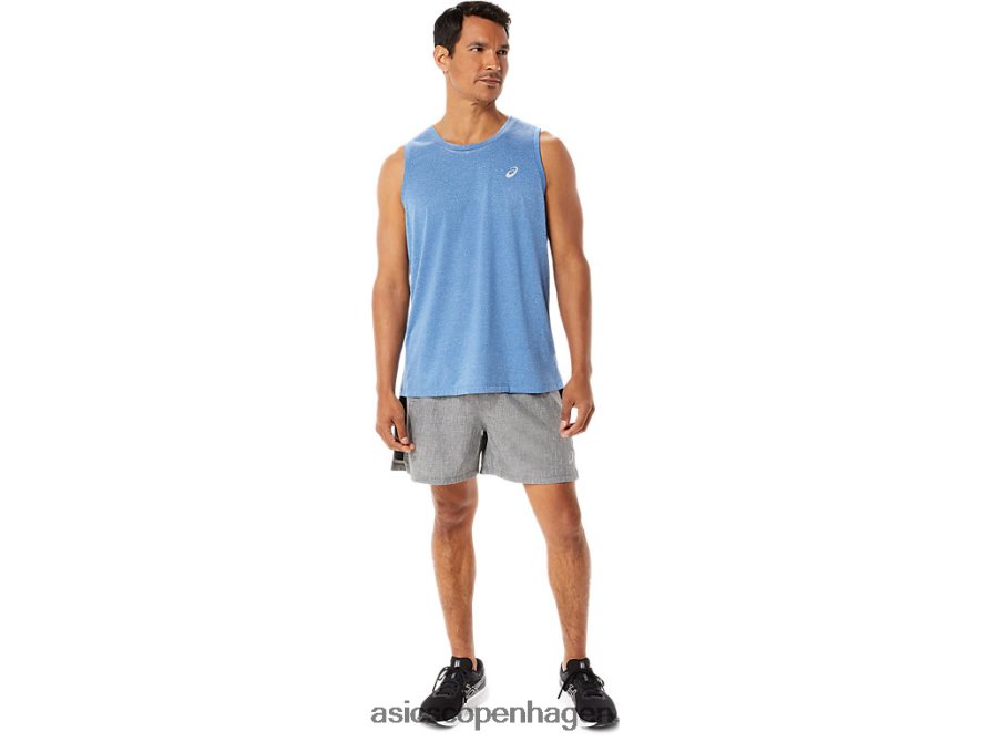 Asics klar sæt 5 kort sagt mørkegrå lyng/sort Z206F6974