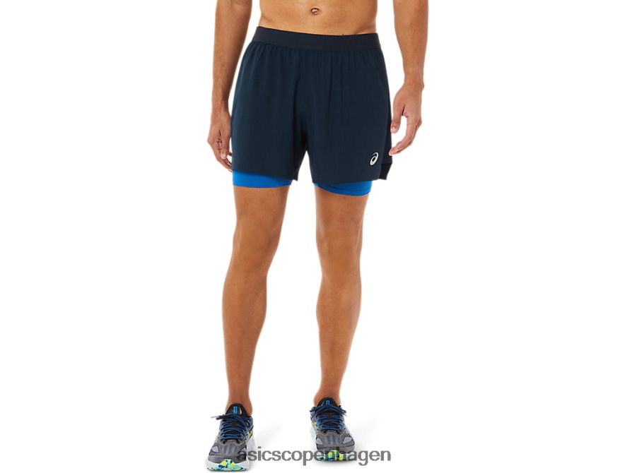 Asics kort vej 2-n-1 5 fransk blå/sø kørsel Z206F61534