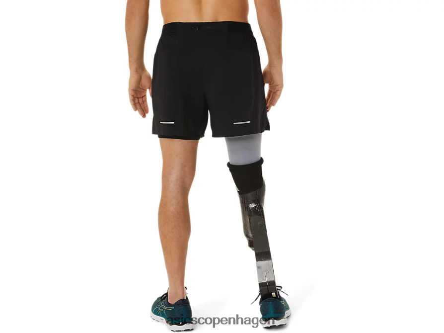 Asics kort vej 2-n-1 5 ydeevne sort Z206F61053