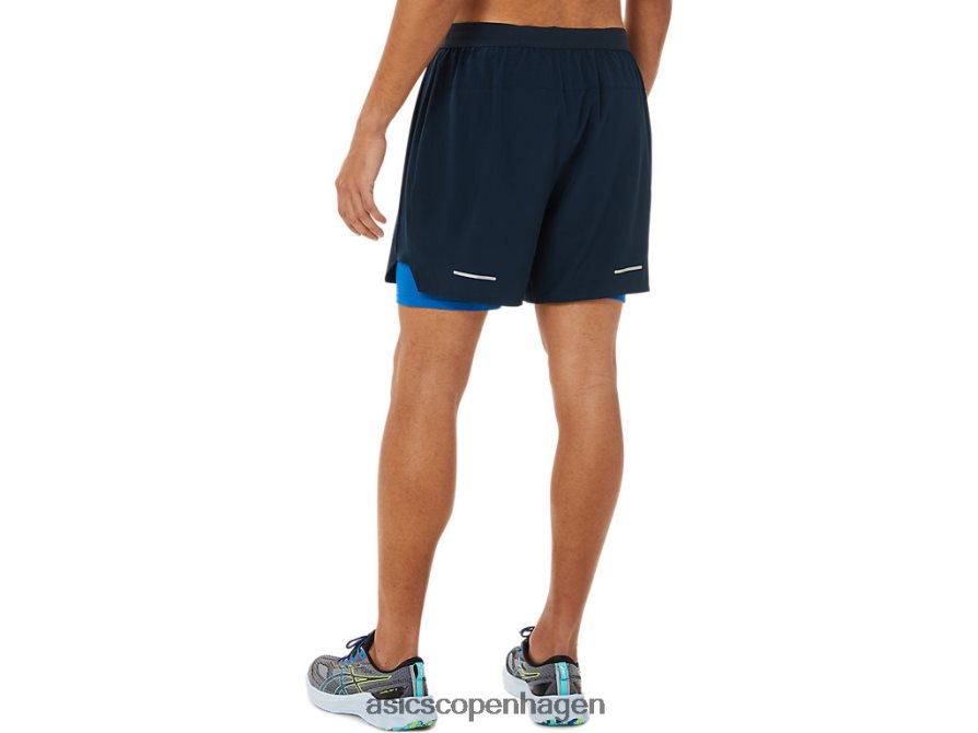 Asics kort vej 2-n-1 7 fransk blå/sø kørsel Z206F61478