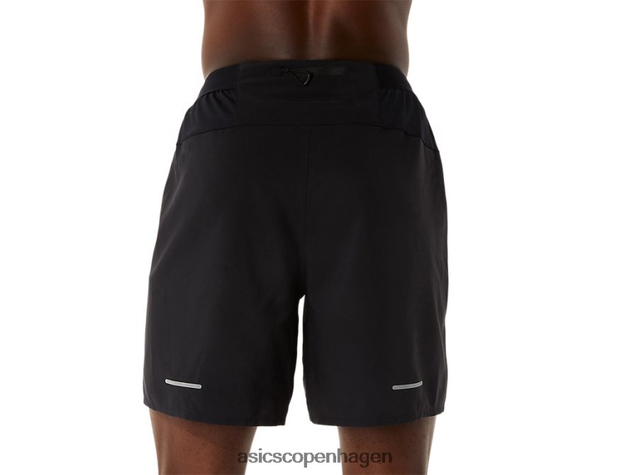 Asics kort vej 2-n-1 7 performance sort/bæregrå Z206F61082