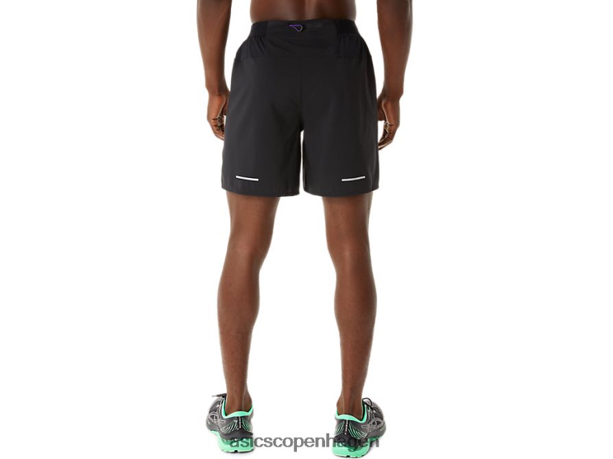 Asics kort vej 2-n-1 7 performance sort/druesyltetøj Z206F6893