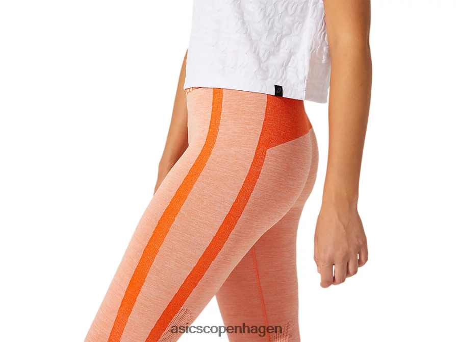 Asics korte ærmer i jacquard-logo strålende hvid Z206F63968