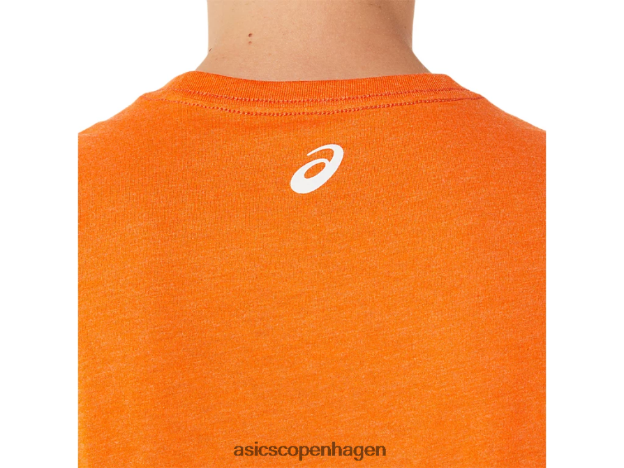 Asics kortærmet 1977 global sportstøj t-shirt morgenfruelyng Z206F61268