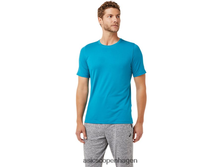 Asics kortærmet hthr tech top blågrøn Z206F62035