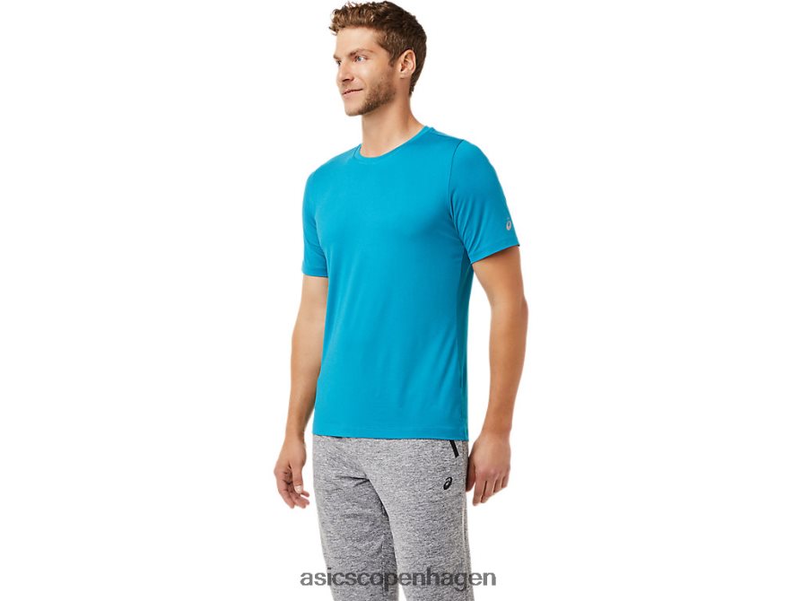 Asics kortærmet hthr tech top blågrøn Z206F62035