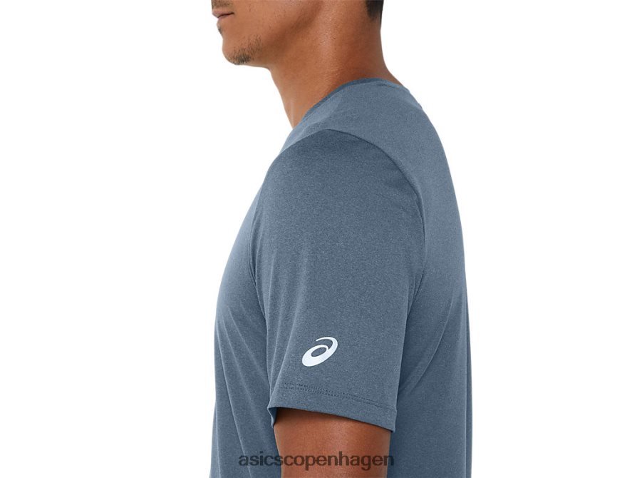 Asics kortærmet hthr tech top stål blå lyng Z206F6160