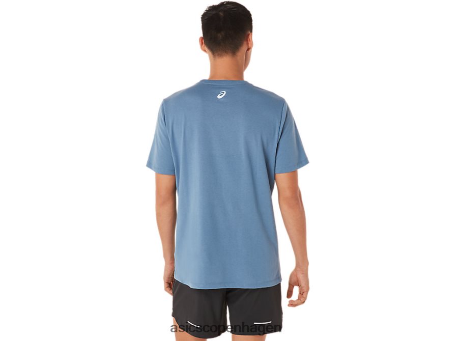 Asics kortærmet klub-t-shirt storm blå Z206F61700