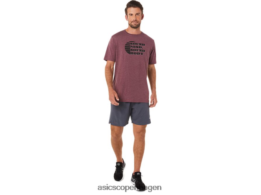 Asics kortærmet slogan-t-shirt dyb sumplyng Z206F61607