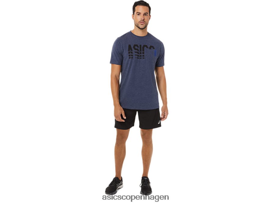 Asics kortærmet stribet lomme-t-shirt ærtelyng Z206F61731
