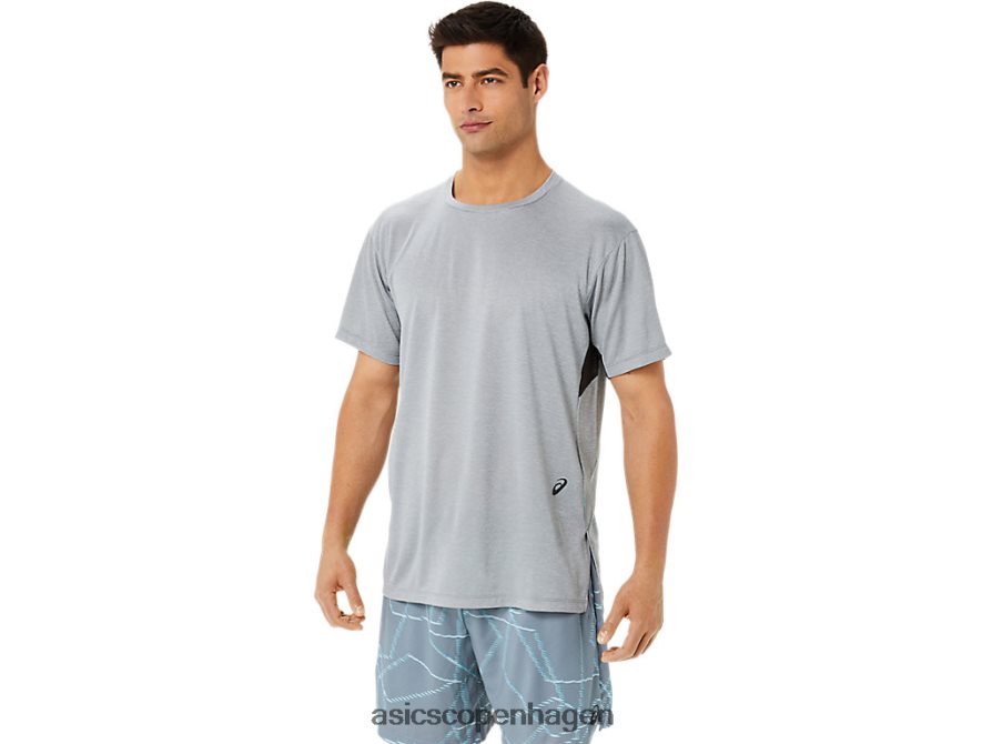 Asics kortærmet top med gel-cool print pladestenslyng Z206F61421